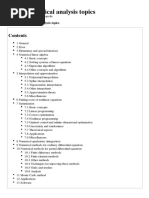 List of Numerical Analysis Topics, The Free Encyclopedia