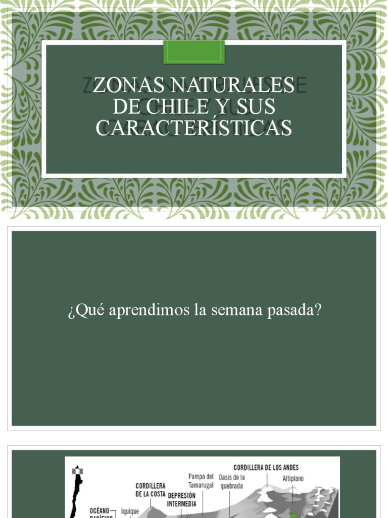 Zonas Naturales de Chile: Norte Grande y Chico | PDF | Andes | Geografía