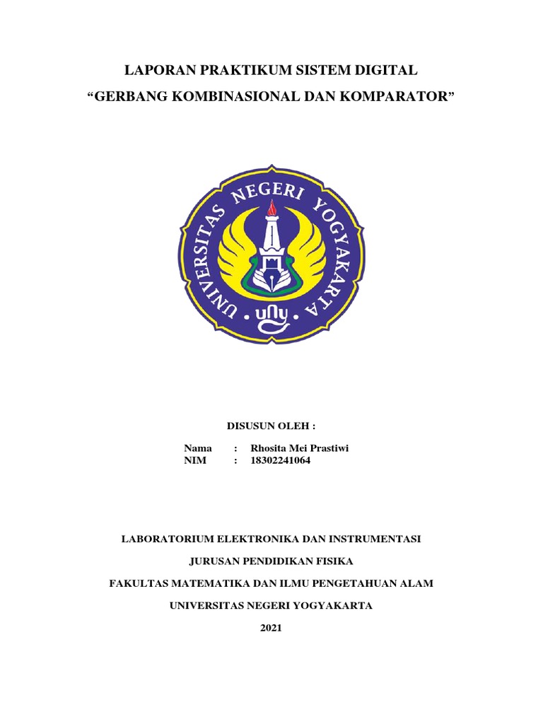 Rhosita Mei Prastiwi Gerbang Kombinasional Dan Komparator PDF