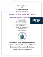 Green Tax Detector For The Vehicles Based On Number Plate Detection"