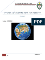 Fisica IV Fuerza de Coulomb para Magnetismo