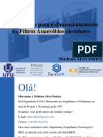 Passo A Passo para o Dimensionamento de FILTROS ANAERÓBIOS CIRCULARES