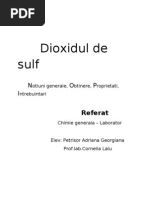 Dioxidul de Sulf