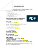 Ejercicios Finales de Infusión - Técnicas Hospitalarias