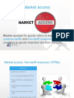 Reminder: Market Access: Market Access For Goods Refers To The Conditions