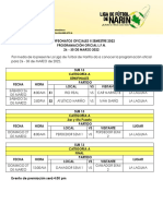 Programación Oficial LFN - 26 - 30 Marzo