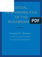 Social Responsibilities of The Businessman by Howard R. Bowen, Jean-Pascal Gond