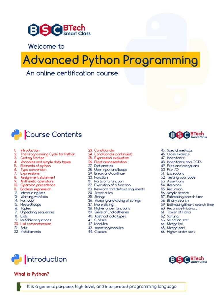 Advanced Python Programming: Welcome To | PDF | Boolean Data Type ...