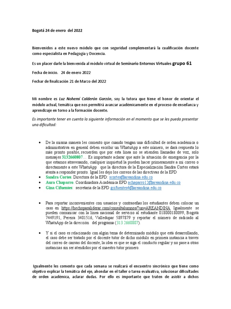 Módulo Virtual de Pedagogía 2022 | PDF | Maestros