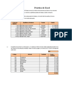 Prácticas de Excel para cálculo de sueldos netos y ventas con IGV