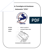 Informe Tecnico 1 Jose Ignacio Molina Lopez MOTORE A GASOLINA II