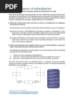 FAQ On Layers On Subsidiaries 1