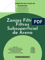 Zanjas Filtro y Filtro Subsuperficial de Arena Grupo 2 Primer Semestre 2021