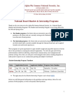 Shadow - Internship Program Overview