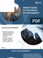 Dimentions of Business Environment: Group Members