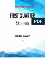 First Quarter: Tungkil National High School