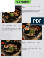 Daftar Menu Yoi Ramen