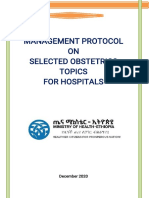 Management Protocol for Obstetric Topics