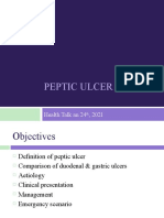Peptic Ulcer - Health Talk Jan 24th, 2021