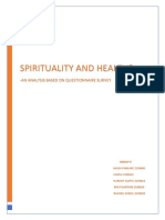 Spirituality and Health?: - An Analysis Based On Questionnaire Survey