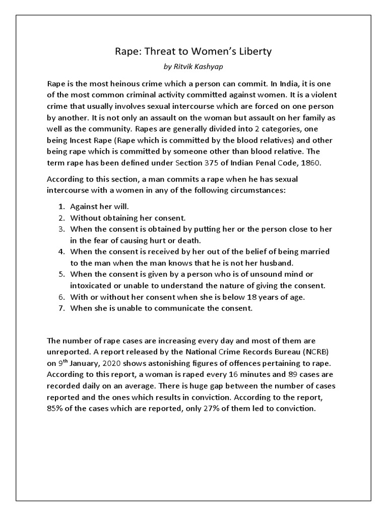 Evolution of Rape Laws in India From Mathura Case to Criminal Law