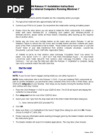 Before You Begin: GSN Release 11 Installation Instructions For Xerox Internal Computers Running Windows 7