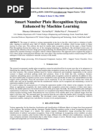 Smart Number Plate Recognition System Enhanced by Machine Learning