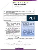 ICSE Class 10 Maths Question Paper Solution 2016