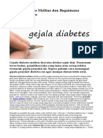 Gejala Diabetes Melitus Dan Bagaimana Penanganannya