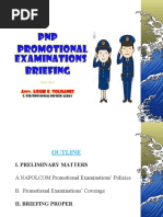 PNP Examination Briefing Promotional Exams 2022