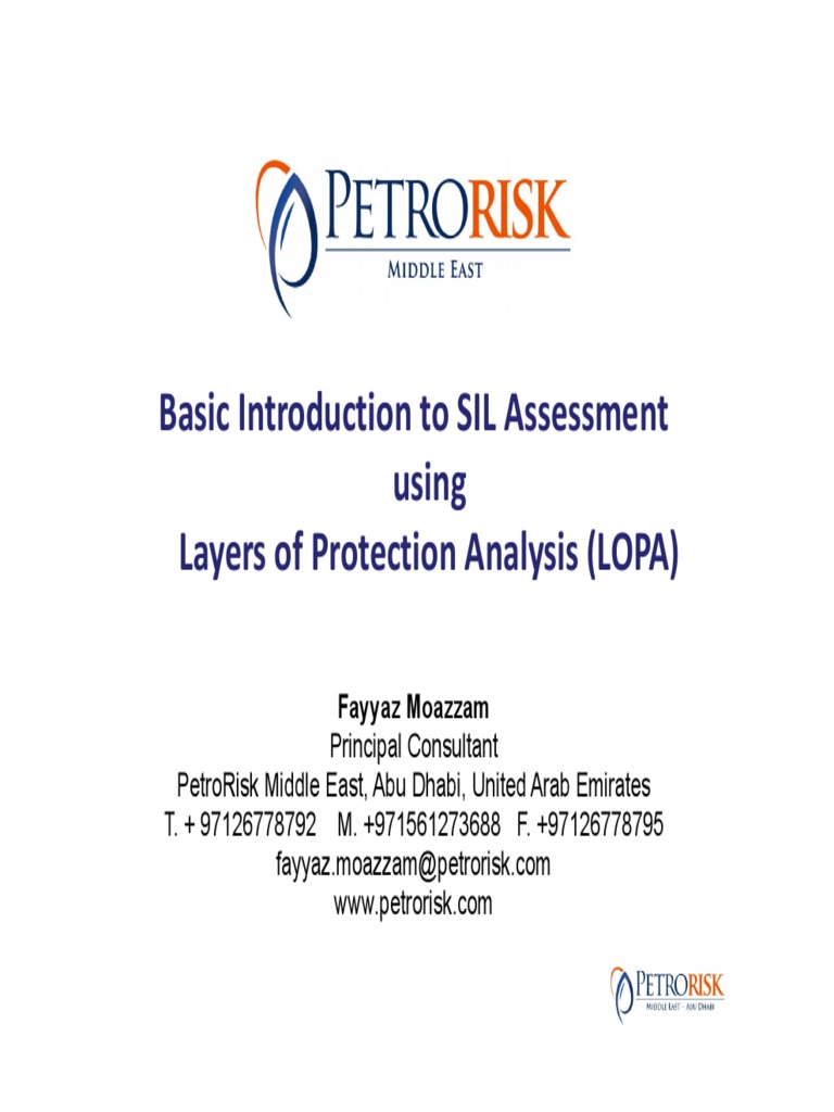 LOPA Presentation PDF Safety