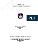 03 Makalah Vektor Ruang 2 Dan 3 Dimensi Ariesta Syariah 20180195