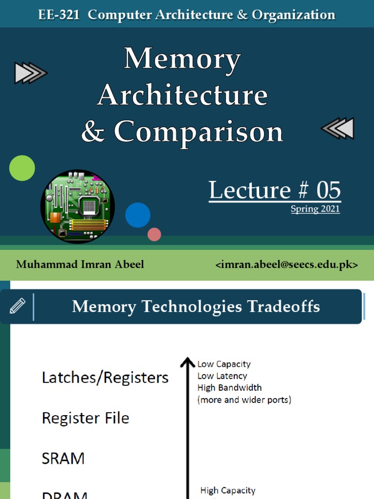 Lecture 5 - Introduction To Memory Architecture | PDF | Random Access ...