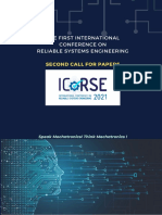 The First International Conference On Reliable Systems Engineering