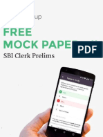SBI PO 2015 - Prelims (Tier I) Mock Test