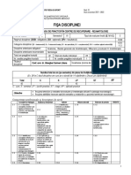 Fisa Disciplinei Stagiu de Pratica in Centre de Recuperare Reumatologie 2021 2022