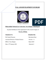 Arvind Kejriwal and Development of Delhi: Hidayatullah National Law University, Nava Raipur, Chhattisgarh