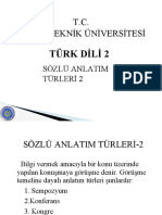 Sözlü Anlatım 2