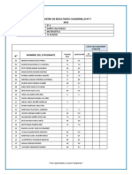 Registro de Resultados Cuadernillo #7 2021: #Nombre Del Estudiante