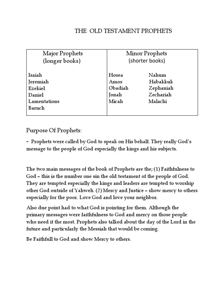 The Old Testament Prophets Download Free Pdf Books Of The Hebrew