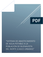 SISTEMA DE ABASTECIMIENTO DE AGUA POTABLE DE BUENAVISTA DEL NORTE (ENTREGA 3)