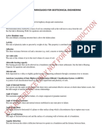 COMMON TERMINOLIGIES FOR GEOTECHNICAL ENGINEERING