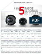 5 pasos calcular rango lente CCTV