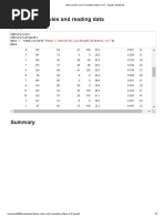 Mean Vector and Correlation Matrix in R - Jupyter Notebook