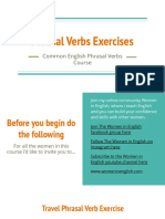 Phrasal Verbs Exercise PDF