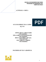 Sección transversal aeropista ingeniería militar