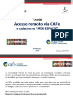 Acesso remoto CAFe e cadastro no MEU ESPAÇO Portal Periódicos