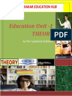 Education Unit - 1 Theory Education Unit - 1 Theory