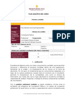 Plan Analítico Del Curso: Práctica Contable