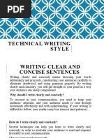  Technical Writing Style